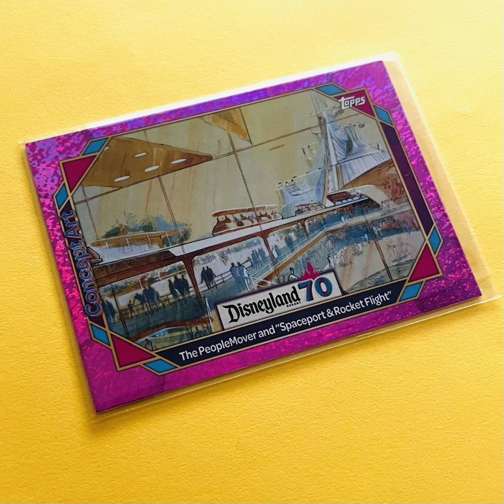 2025 Topps Disneyland 70th Concept‎ Art #148 PeopleMover Pink Shimmer